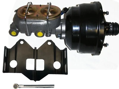 1957-77 Ford F-100 F-150 Truck 8" Black Dual Power Brake Booster Conversion Kit