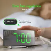 LED Digital Alarm Electronic Clock Desk Battery Mains USB/Battery Mirror TEMP ༄