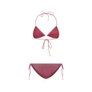 [Oseree Swimwear] Oseree Swimwear-Red Lumiere Shade Polyamide Bikini-Donna L STAND