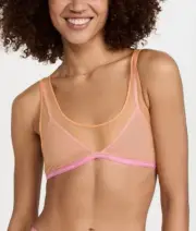 Calvin Klein Underwear One Pride Mesh Unlined Bralette L77509 Womens Size S