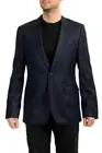 Hugo Boss Men's "C-Jeffery" Navy Blue 100% Wool Two Button Blazer US 40L IT 50L
