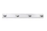 New Bradley Mop and Broom Holder Rack - Silver 6 Holders