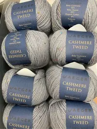 在飛比找Yahoo!奇摩拍賣優惠-JAEGER Cashmere Tweed 淺灰點點