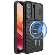 For Samsung Galaxy S23+ /S23 Plus Case [Support Magsafe Charger], CamShield Series Slim Stylish Protective Case with Slide Camera Cover (Black)