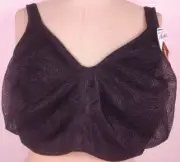 Playtex Secrets 4T88 Black Slimming Underwired T Shirt Bra Size 42 DDD - New