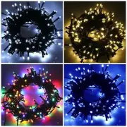 100-500 LED Fairy String Lights Solar & Plug in Light Outdoor Bedroom Christmas