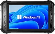 Rugged Tablet with Barcode Scanner, 10.1 inch Windows Tablet, 8+256GB Windows 11 Pro Industrial PC, GPS/Bluetooth 4.2/NFC/WiFi