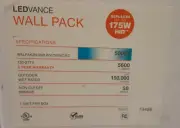 Sylvania 74486-0 50-Watt Wall Pack WALPAK2N/050UNV750 NC/BZ 5000K, 5600Lm.