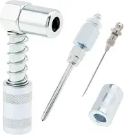ePathChina Grease Gun Accessory Kit, 90 Degree Butter Coupler Adapter and Needle Nozzle with Socket Adapter for Automobile/Farm/Industrial Use