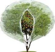 Insect Bird Barrier Netting Mesh with Zipper,Garden Bug Netting Plant Cover for Protect Plant Fruits Flower from Insect Bird Eating (84 x 72 Inch)
