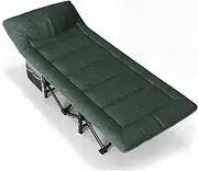 JSEIAJB Camping Cot for Adults Most Comfortable with Pad and Pillow Portable Folding Bed for Sleeping with Mattress