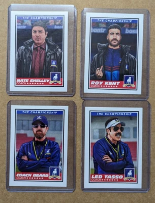 Ted Lasso Jason Sudeikis Set Of 4 Art Trading Cards Mondo Cuyler Smith Signed AP