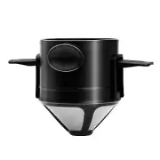Pour over Coffee Dripper, Reusable Stainless Steel Pour over Coffee Filters, Eas