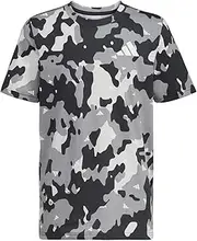 [adidas] Boys' Big Short Sleeve Cotton Allover Bos T-Shirt