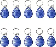 ETEKJOY 10 PCS Writable 125kHz RFID Key Fob Proximity ID Card Token Tag Rewritable T5577 Universal