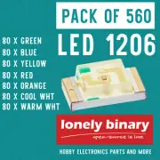 LONELY BINARY SMD 1206 LED MIXED 7 COLORS FOR ARDUINO UNO R3 ESP32 MEGA 2560