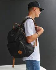 [Lucid] Lucid Armada Backpack in Black/Brown One Size Black/Brown