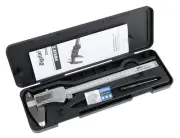 Digital Caliper, 0-8''/0-200 mm Range by 0.0005''/0.01 mm Resolution, Large L...