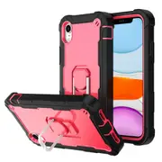 MCC Stylish Shockproof iPhone XR Case Cover Apple iPhoneXR Heavy Duty [Black+Magenta]