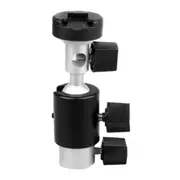 2PC D Type Flash Light Stand Bracket(Black)