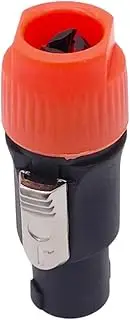 CCWUTQF Speaker Connector 4 Core Professional Audio Power Plug Speakon Connectors(C-Orange)