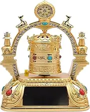Tibetan Prayer Wheel 11.8cm Creativity Zinc Alloy Car Interior Decoration Prayer Wheel Home Crafts Ornaments