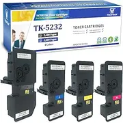 VICTORSTAR @ Compatible Toner Cartridge TK5232 / TK-5232 for Kyocera ECOSYS P5021cdn, P5021cdw, M5521cdn, M5521cdw Laser Printers (4 Colors)