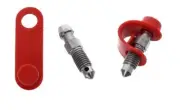 for PEUGEOT 307 FRONT Brake Caliper STAINLESS STEEL Bleed Screw +Caps