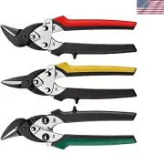 D15, SET Compact Aviation Snip 3 Piece, High-Grade Steel Cutting Precision Ve...