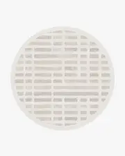 245' Round | Machine Washable Runner Rug | Kid & Pet Friendly | Indoor Rug | Laine Ivory & Natural Rug | Ruggable