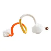Playful Cotton Rope Cat Teasing Rope Toy for Cats Indoor Exercising Chew Toy Hunting Teething Cat Teasing Rope Supply
