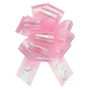 10pcs 7 Inch Metallic Large Big Pull Bow Gift Wrapping Bows Ribbon, Light Pink