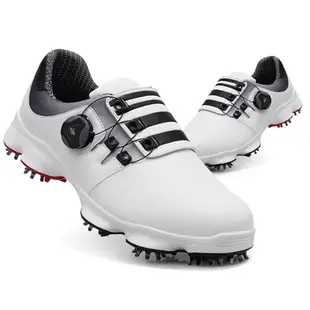 PGM 高爾夫男士球鞋 旋轉鞋帶球鞋 防水防滑鞋子 GSH094WBLK (10折)