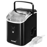 Maxkon Nugget Ice Maker Portable Compact Countertop Pebble Machine Pellet Crushe