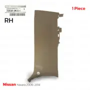 Rh Garnish Back Pillar Lower Brown For Nissan Navara D40 Frontier 2006 - 2014