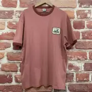 Cotton On T Shirt Womens XL Rose Pink Anchorage Alaska Bear Patch Everyday Top