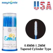 100pcs Disposable Swab Micro Brush Applicator Eyelashes Mascara Tools 0.8-1.2MM