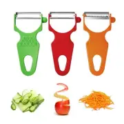 Vegetable Peelers, 3 Pack Potato Peelers for Apple Fruit Carrot Zucchini Cucu...