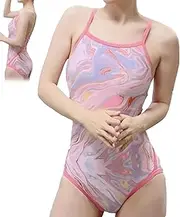 [WWPriseup] One Piece Swimsuits for Women Sexy Tummy Control Bathing Suit for Swimming Hot Spring Beach Party(Pink,XX-Large)