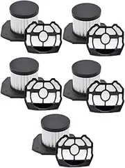 5 Pack Filter with 2 Pack Pre-Screen Filter Replacement，Compatible for Ryobi，P718 313282002 18 Volt Strut Stick Vacuum Cleaner