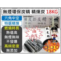 在飛比找蝦皮購物優惠-精煉炭 桃太郎炭精 18公斤 30台斤 無煙環保炭精 特選炭