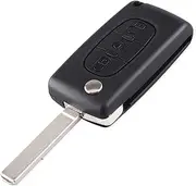 FLJKCT Car Key Shell Key Case 3 Buttons Flip Folding Remote Car Key Shell Cover,for Citroen C2 C3 C4 C5 C6 C8