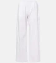 [Leset] Leset Yoko mid-rise cotton wide-leg pants AU 14 white