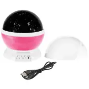 New LED Star Projector - Rotating Night Light for Kids - USB Sleep Lamp