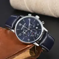 在飛比找蝦皮購物優惠-時尚ZEPPELIN品牌六針全功能皮帶男士手錶