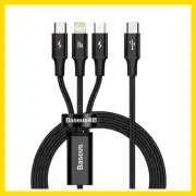 Baseus Rapid Series PD 20W USB-C to Type C iP Micro 3 in 1 Fast Charging Cable