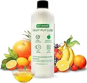 Fly Away Fruit Fly Liquid Lure - Trap Fruit Flies Fast. Safe Around Food. Fruit Fly Trap Indoor Bait for Kitchens, Restaurants, and Bars. Use Alone or as Refill for Fly Away Fruit Fly Trap Kit (12 oz)