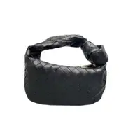 Designer Pu Leather Weave Women Handbag Top Street Fashion Knit Knot Hand Carry Small Tote Purse Soft Bags
