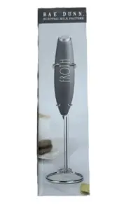 Electric Milk Frother Drink mixer Rae Dunn Portable With Stand