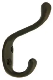 5 Pack Hat & Coat Hook, Heavy-Duty, Oil-Rubbed Bronze, Holds 75-Lbs. N330-886
